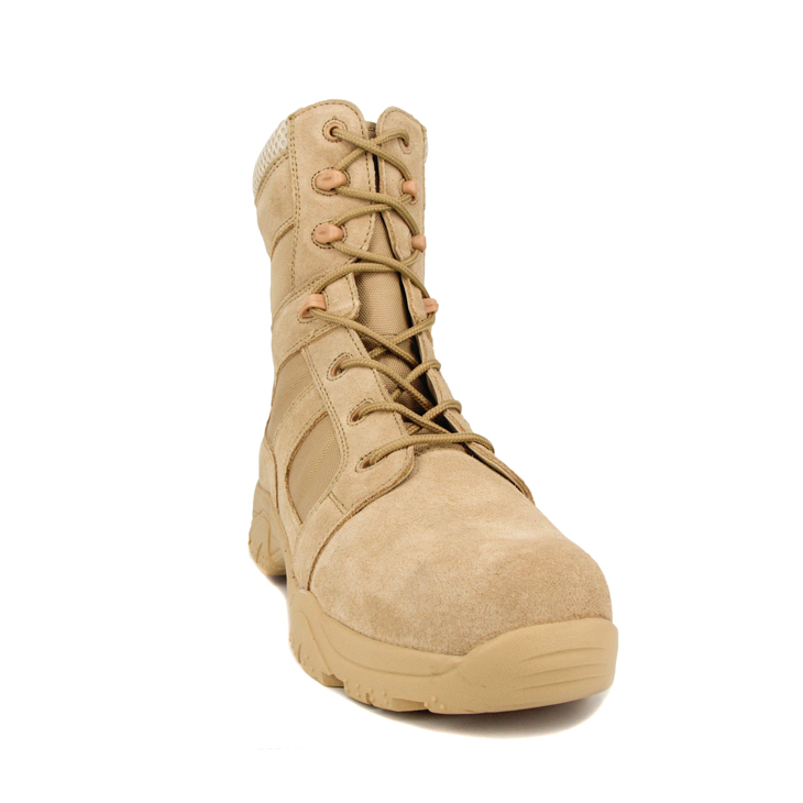 Slip resistant special men military with zipper desert boots 7279
