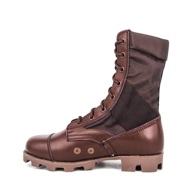 Резиновые армейские ботинки Jungle красно-коричневого цвета 5234