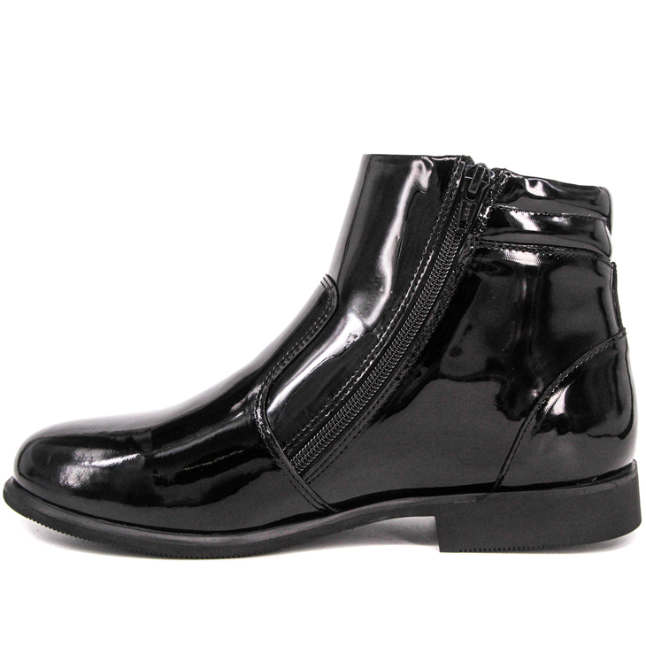 Comfortable Patent Leather High Glossae Military officium Shoes 1283