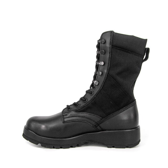 Высококачественные кожаные тактические ботинки для джунглей черного цвета 5229