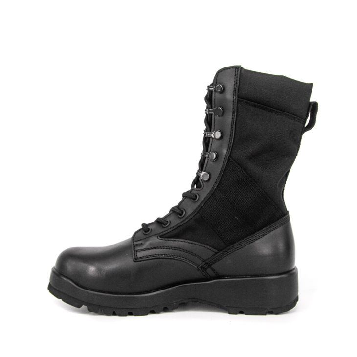 Çizme taktike xhungël lëkure me cilësi të lartë ngjyrë të zezë 5229