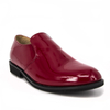נעלי משרד מבריקות בצבע אדום חום אוקספורד לנוער 1241