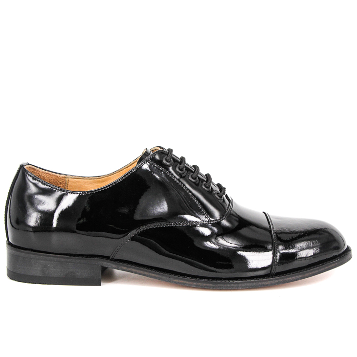 پولیس ہموار پیٹنٹ چمڑے کے مردوں رسمی دفتر کے جوتے 1250