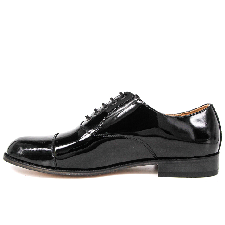 پولیس ہموار پیٹنٹ چمڑے کے مردوں رسمی دفتر کے جوتے 1250