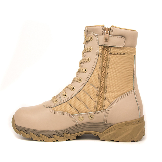 Mataas na kalidad na murang mga espesyal na pwersang leather military desert boots 7255