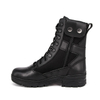 US slip resistant black leather tactical boots 4218