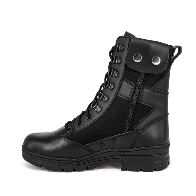 यूएस स्लिप प्रतिरोधी काले चमड़े के सामरिक जूते 4218