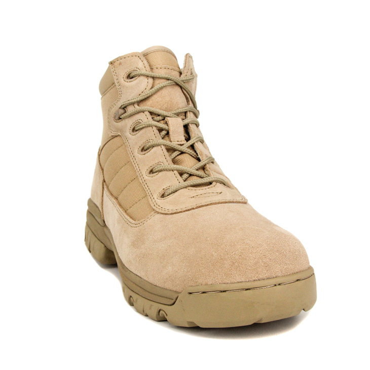 รองเท้าบูททะเลทรายทหารยุทธวิธีอเมริกันสีเหลือง 7110