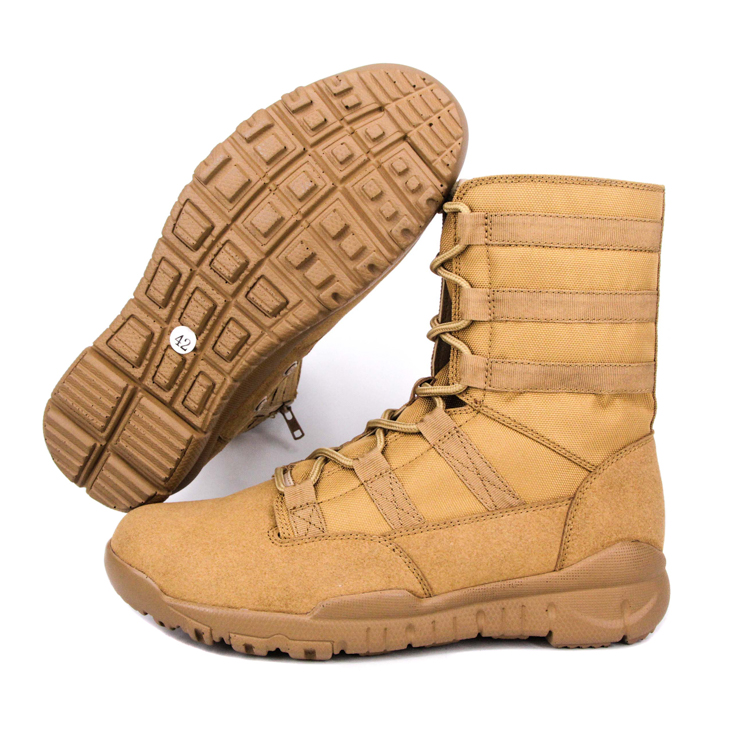 Turkey zipper khaki nylon military desert boots 7289
