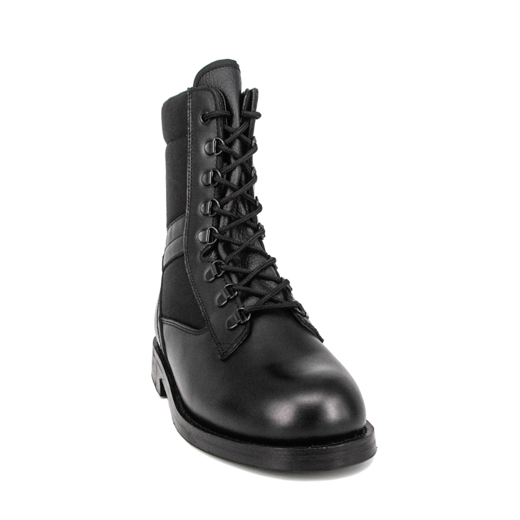 Ανδρικές μαύρες λαστιχένιες μπότες τακτικής UK 4208