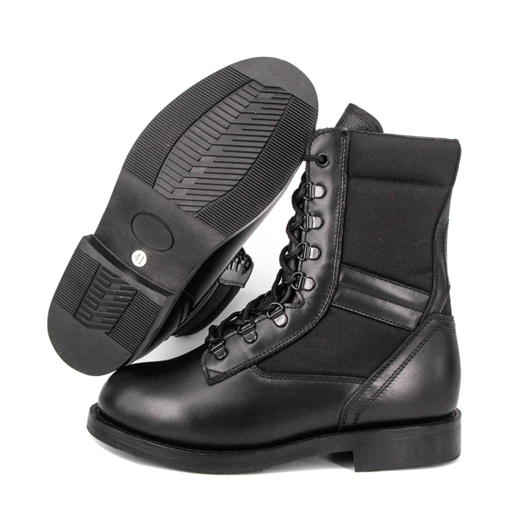 Чорні чоловічі тактичні черевики на гумовій підошві UK 4208