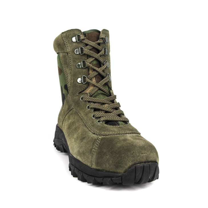 Olive green camo military desert boots 7281