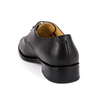 Černé kožené voděodolné kancelářské boty pro muže 1211