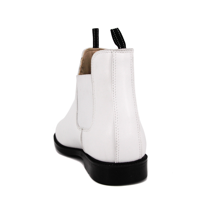 Cow leather slip white fashion office shoes 1251