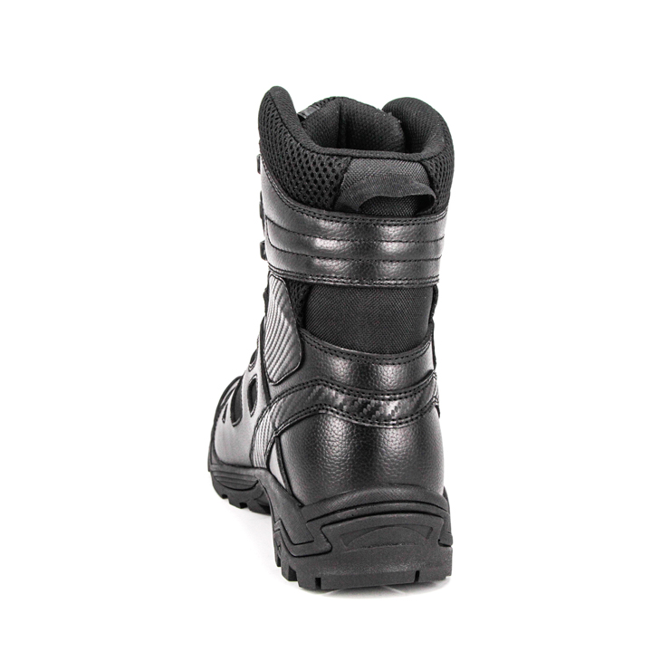 Чорні шкіряні військові тактичні черевики 4277 оптом