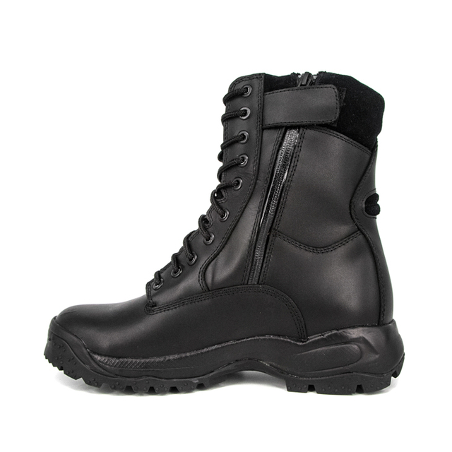 Sepatu boots full kulit hitam tahan air tahan lama Fighting Combat 6237