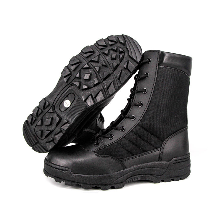 UK police zip military toe tactical boots 4252