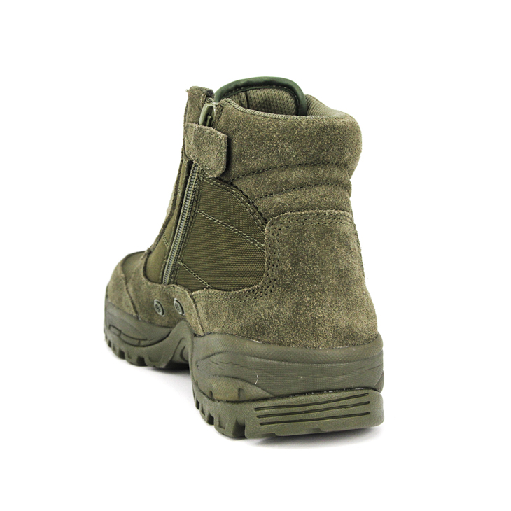 Semišové zelené armádne púštne topánky 7102