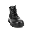 Black police leather tactical boots 4112