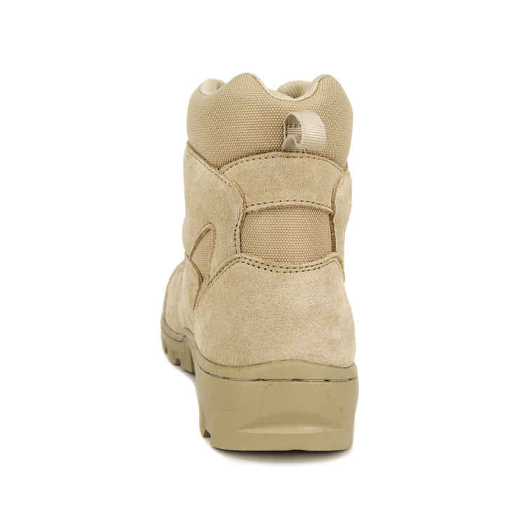 Fashion khaki leather desert boots 7106