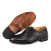 Црне кожне водоотпорне канцеларијске ципеле за мушкарце 1211