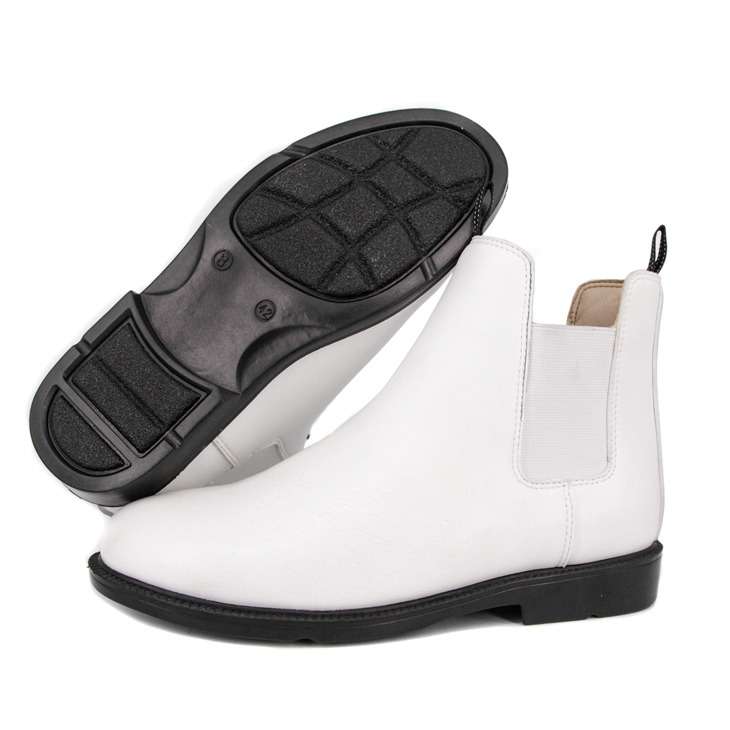 Cow leather slip white fashion office shoes 1251