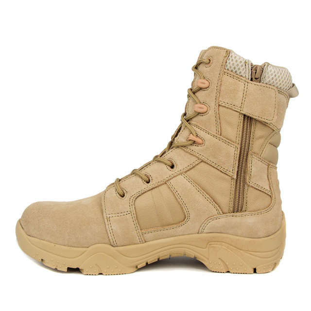 Slip resistant special men military with zipper desert boots 7279