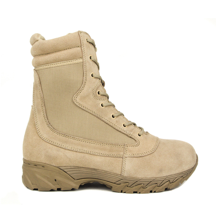 US police khaki military desert boots