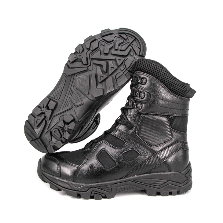 Wholesale black leather military tactical boots 4277
