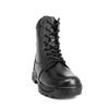 Men combat black military full leather boots 6284