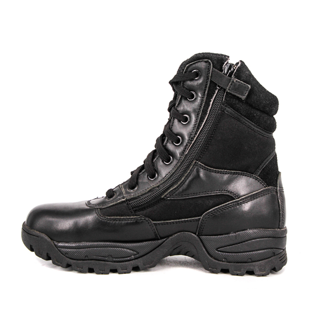 Çizme të lehta taktike ushtarake në xhungël, të zeza me shkëlqim, 4268
