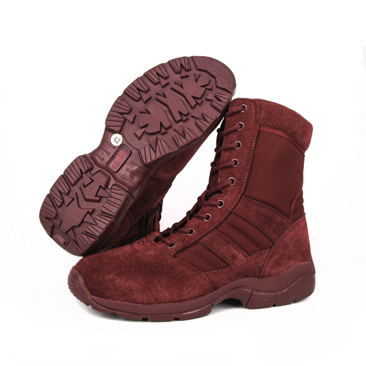 Zipper red men desert boots 7264