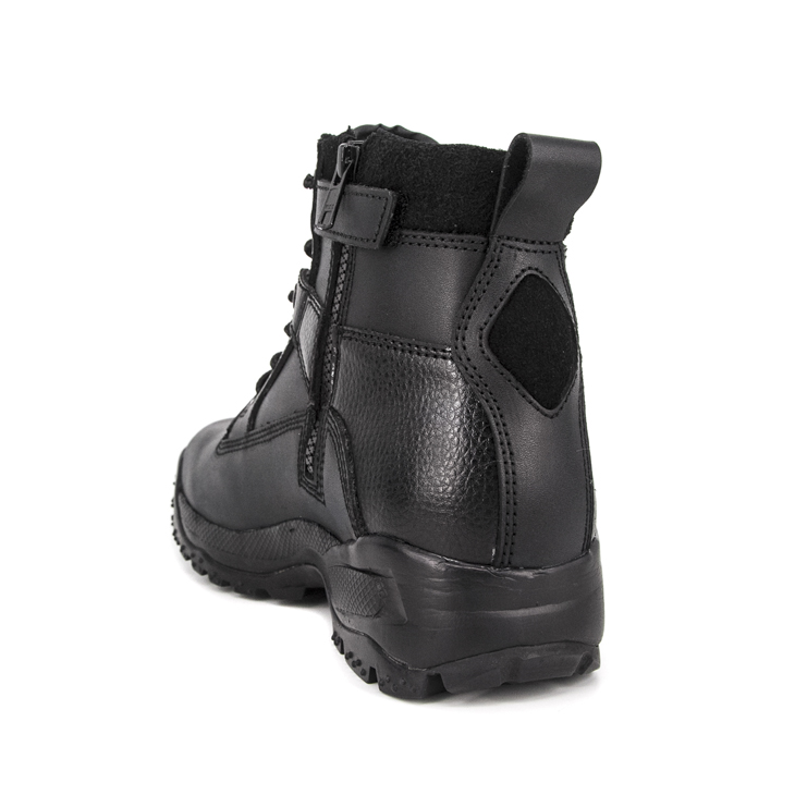 Searcher waterproof black full leather boots 6110