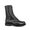 Men's army black genuine leather boots 6276