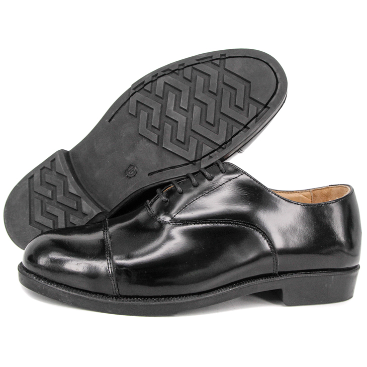 Military men top quality black leather office shoes 1253