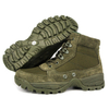 Zamszowe zielone wojskowe buty pustynne 7102