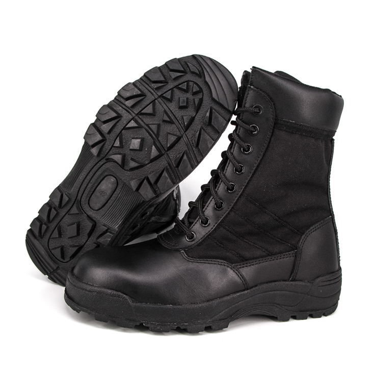 High ankle combat tactical shoes boots with zipper 4241