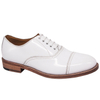 Shiny white men's office shoes 1255