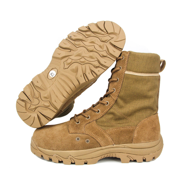 Wholesale men brown color military desert boot 7266