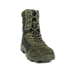 Olive green comfortable zipper military desert boots 7282