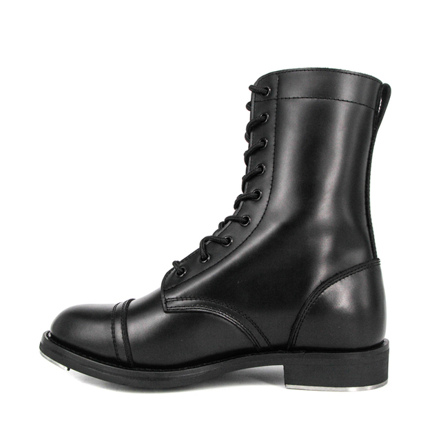 Pakyawan na anti-skid training combat full leather boots 6292