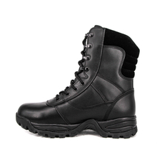 Supply military good price black combat full leather boots 6227