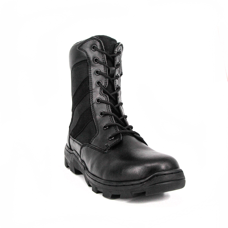 Factory cheap leather military combat tactical boots 4249