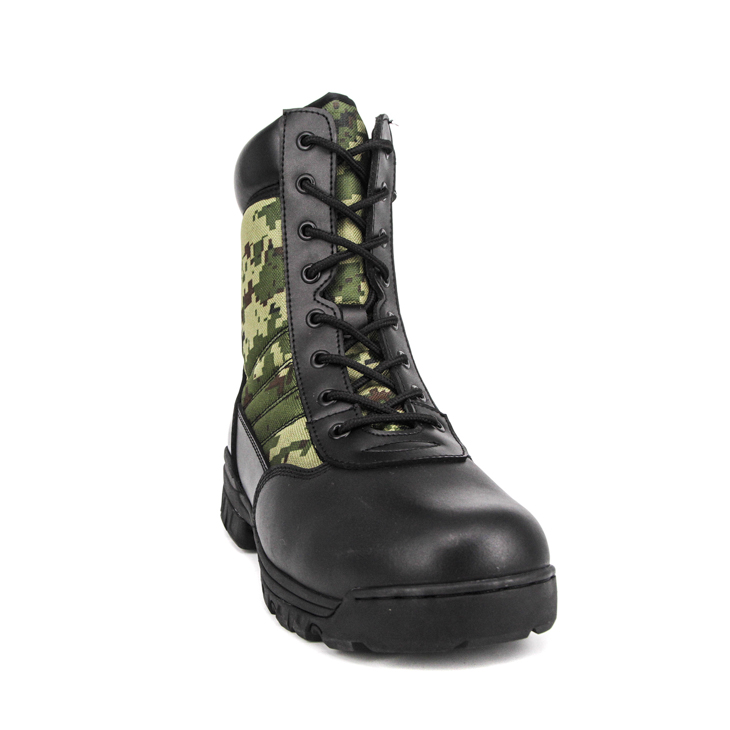 Camouflage combat military tactical boots