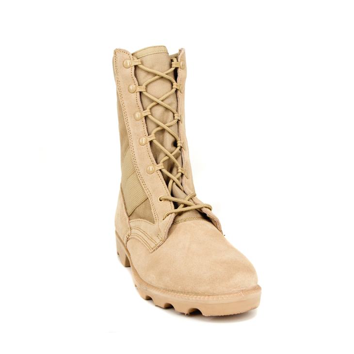 Rubber sole wholesale fashion cow leather desert boots 7253