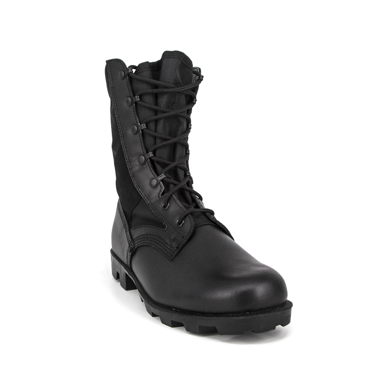 Black rubber military jungle boots 5220