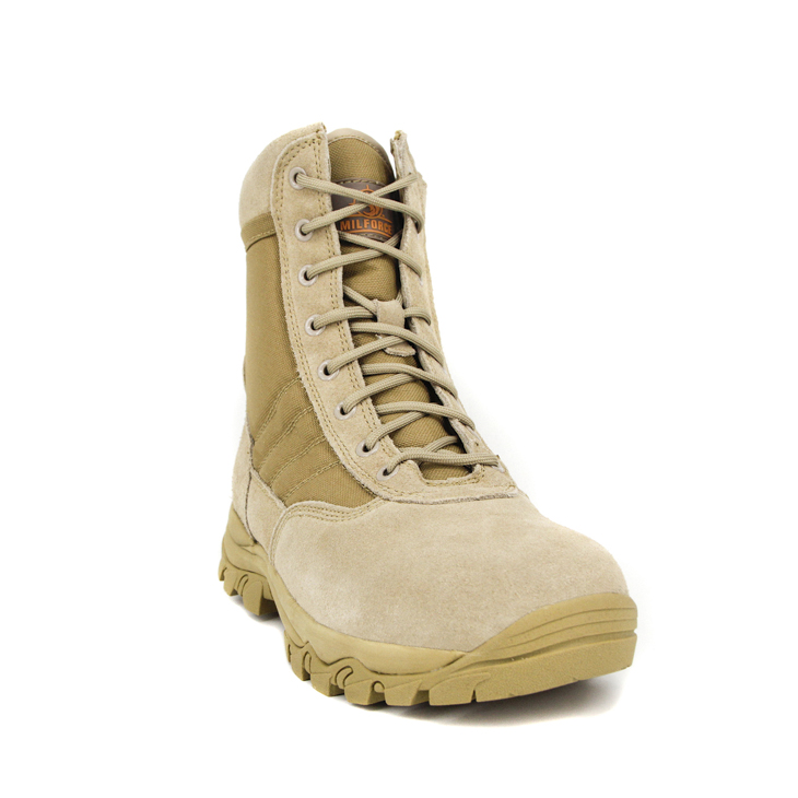 Youth tactical yellow desert boots 