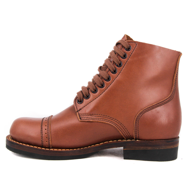 برطانیہ کی خواتین کے سرخ بھورے چمڑے کے جوتے 6106