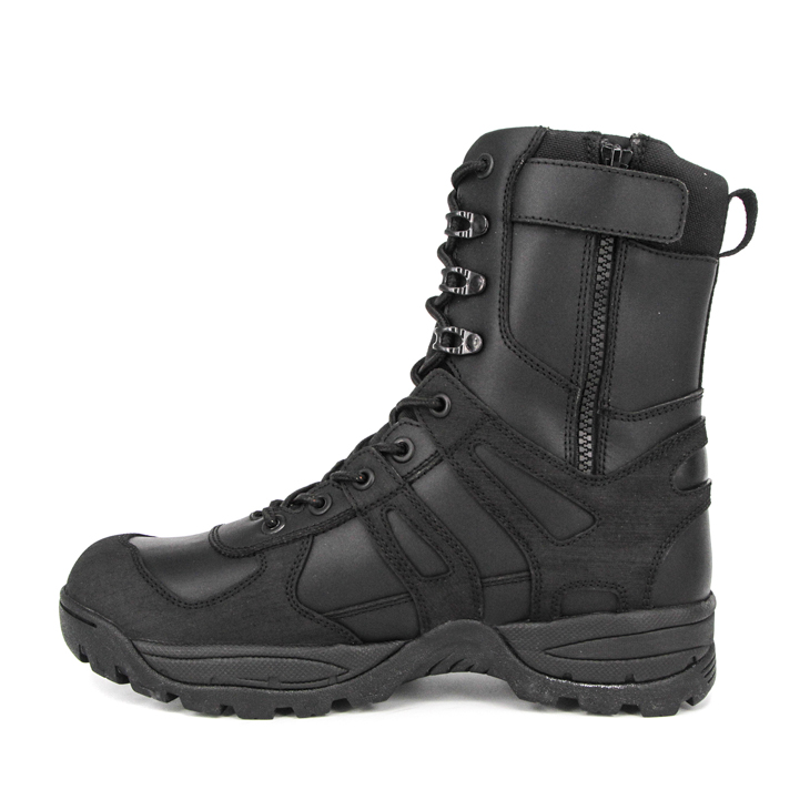 Men's police zip military tactical boots 4235