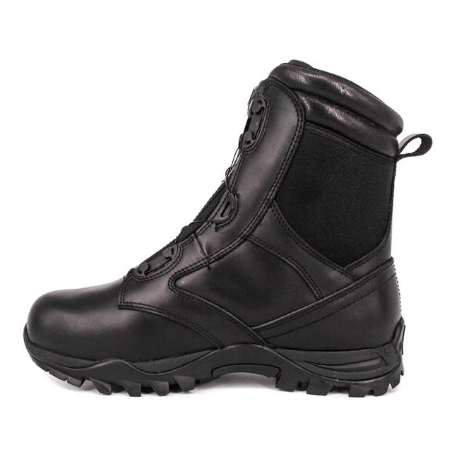Men black uniform BOA system military tactical boots 4288